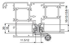 Cerniera 2A C.E. 3°anta 9005 nera