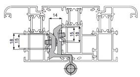 Cerniera 2A R40 3° Anta 9010 bnc